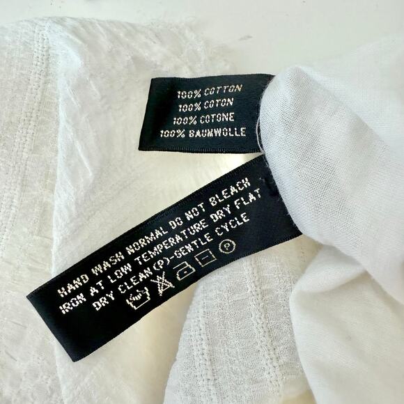 Ralph Lauren Black Label Paneled Skirt Knee-Length White Cotton 6 - Picture 10 of 10